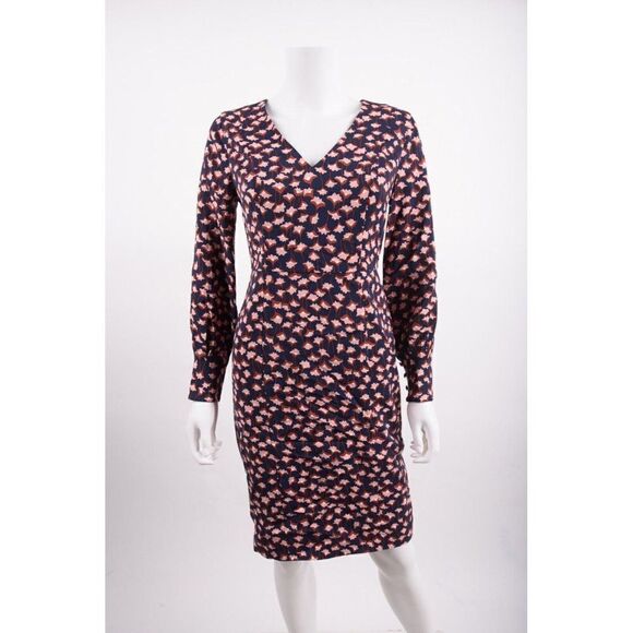 Boden Womens Hannah Pencil Sheath Dress UK 8P US 4P Petite Navy Pink Floral NWT - Picture 1 of 6